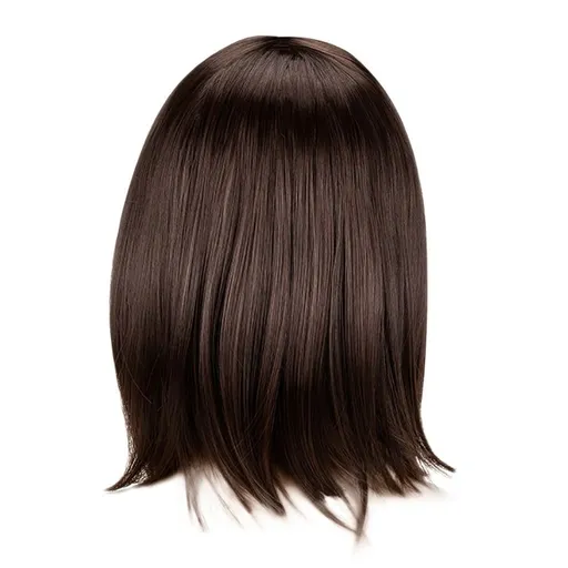 Short Wigs for Women, Brown Bob Wig, Shoulder Length Synthetic Wig Heat Resistant Hair for Daily Party Use