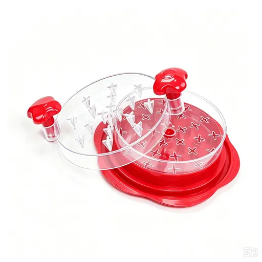 Labor‑Saving Meat Shredder for Poultry,Red Interlayer Chicken Breast Shredding Gadget,Sturdy Kitchen Utensil,Christmas Halloween Daily Cooking Accessory Gift