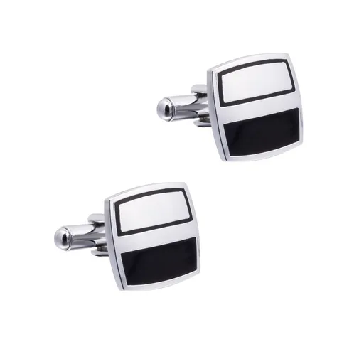 Men's Cufflinks Men's Glossy Metal French Shirt Cufflinks for Wedding Business Enamel Cufflinks Men'S Shirt Business Cufflinks