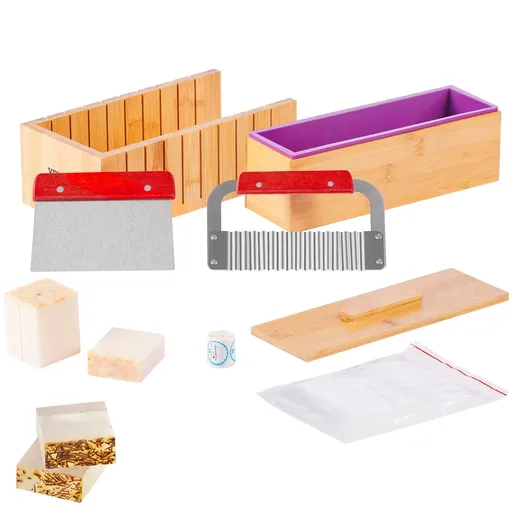 Soap Making Kit, 100 Bags and 105 Stickers, Soap Making Supplies DIY Kits for Adults