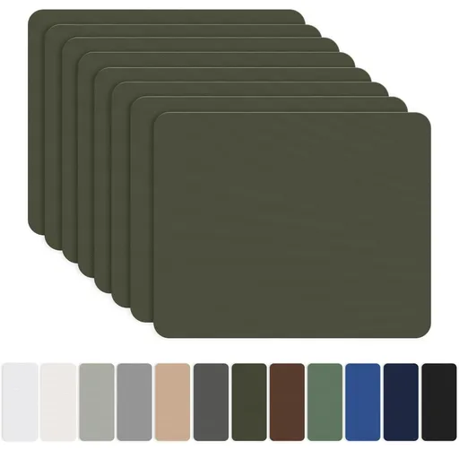 8 Pieces 7.87 x 5.9 inch Nylon Repair Patches Nylon Fabric Patch Self-Adhesive Fabric Repair Tape Waterproof Lightweight Outdoor Gear Patch Kit for Down Jacket Clothing Tent Bag - Army Green - Size 8 Pieces