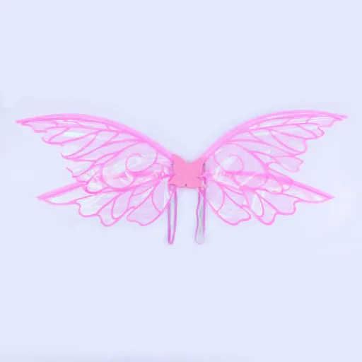 Pink Enchanting Iridescent Fairy Wings - Sparkle Butterfly Elf Wings for Costume Parties, Cosplay & Dress-Up Fun