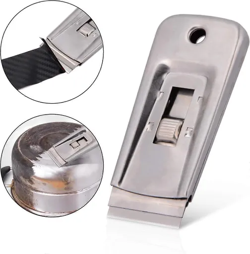 Metal Glass & Ceramic Squeegee Scraper, Remove Labels/Glue/Stickers