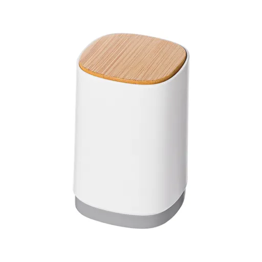 Toothpick Holder Automatic Push Multi Purpose Division Design Toothpick Container for Cotton Swab Dental Floss Grey