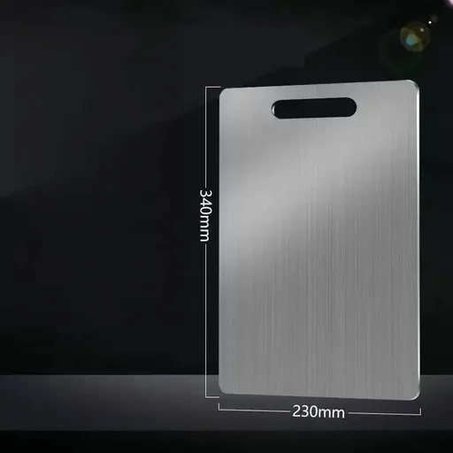 Dual-Sided Stainless Steel Chopping Board - Hygienic & Durable Kitchen Cutting Board for Meat, Veggies & More(23*34cm)