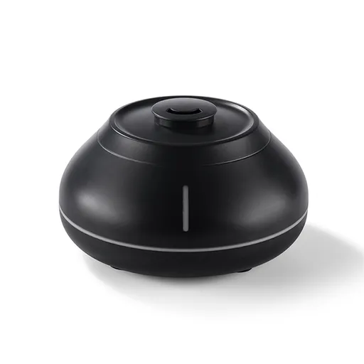 Flame Mountain Aroma Diffuser - 7-Color LED Light, 130ml Capacity, Ultrasonic Mist Maker for Home or Office, Black