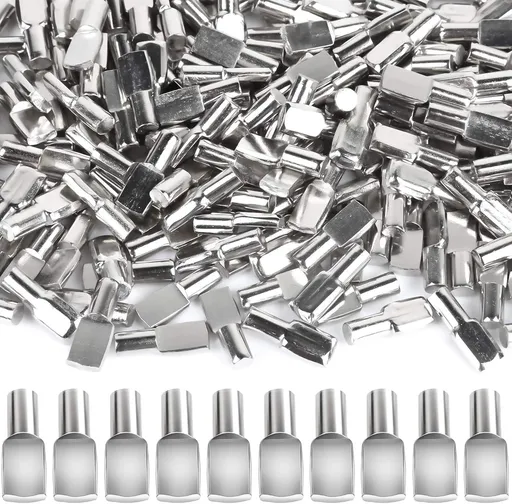200 PCS 5mm Shel Pins, Shel Pegs, Metal Nickel Shel Pins, Shel Support Pegs, Cabinet Shel Pegs, Shel Pegs or Shelves, Shel Pins 5mm, Spoon Shaped Cabinet Support Pegs Holder