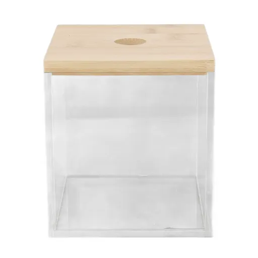 Acrylic Coffee Capsule Holder Box Clamshell Design Clear Storage Box for Home and Coffee Shop