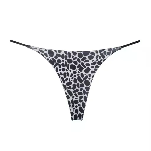 Women Milk Silk Low Waist Bikini Thong Leopard 1 Size: S; Recommended weight (kg): 40 - 47; Waist (cm): 58 - 64; Hip (cm): 82 - 86; Suitable fit: slim build