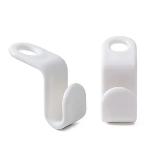 50PCS Clothes Hook Hanger Hooks Space Saving Closet Connector Organizer Closet Organizer,Space Saving Hanger Hooks(White)