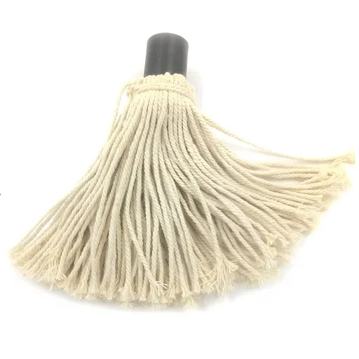 Barbecue mop with wooden long handle, used for grilling, smoking, and steak, as well as for feeding with rubber wooden handle