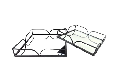 Willow Square Tray - Small - Black