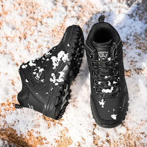 Men Hiking Shoes High Top Warm Winter 8528. Note. 8528 Black 45