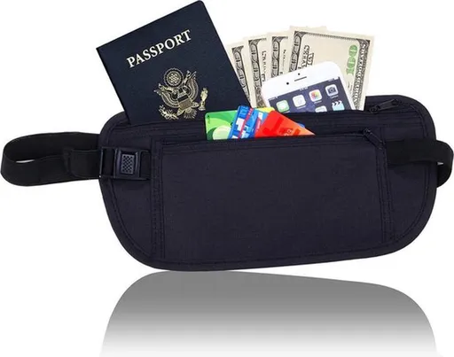 Money Belt | Undercover Money Belt | Waist Bag | Waist Bag | Pouch | Black