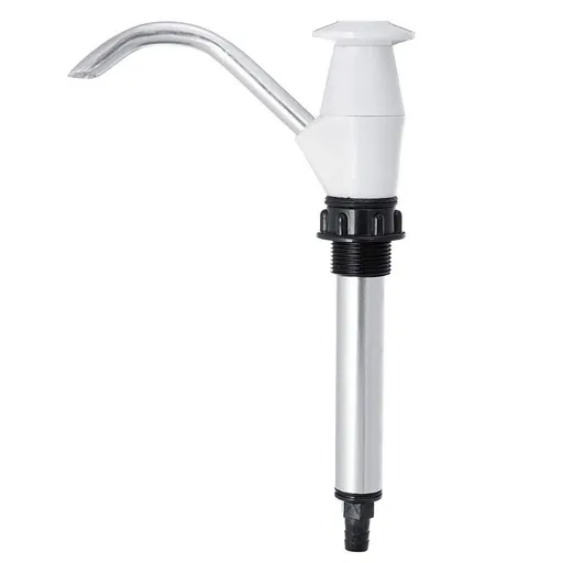 Caravan Sink Hand Pump, Hand-Operated Drum Pump, Caravan Sink Water Hand Pump Tap Camping Trailer Motorhome Rv (White)