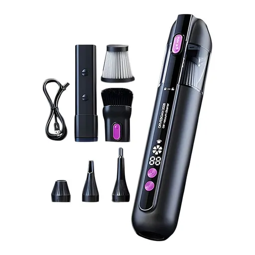 Flexible Car Vacuum Using Brushless Motor And Type C Fast Charging Perfect For Vehicles Furniture