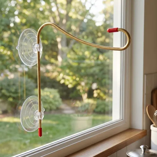 2Pcs Window Mounted Hummingbird Feeder Hook Heavy Duty Suction Cup for Bird Feeders