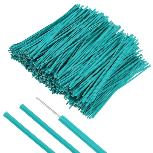 1000-Pack Flexible Elastic PVC Cable Ties for Wire Management and Organization, and Easy to Use