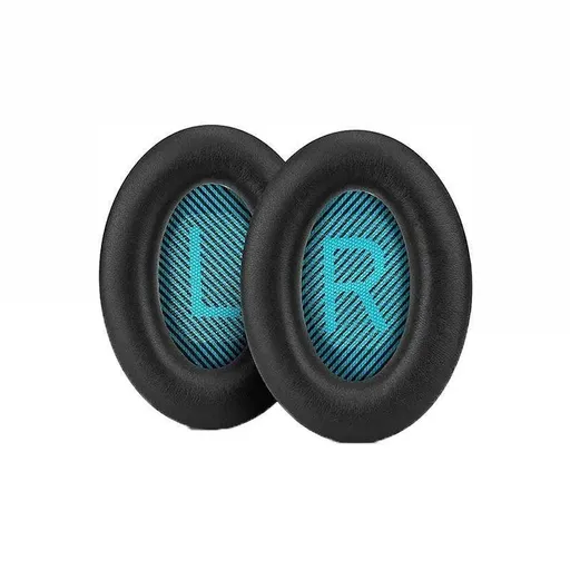 Replacement Ear Pads Cushions Soft Foam Artificial Leather Compatible with Bose Quietcomfort 35 QC35 II QC25 QC15 AE2 Black Blue
