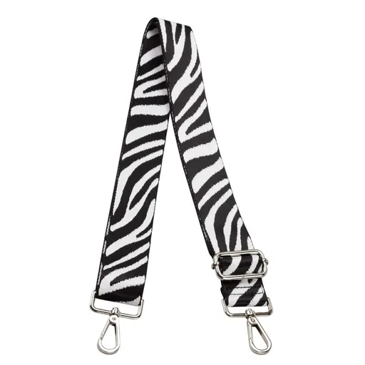 Wide Purse Strap Adjustable Replacement Crossbody Bag Strap Silver Hardware Shoulder Straps for Canvas Tote Handbags