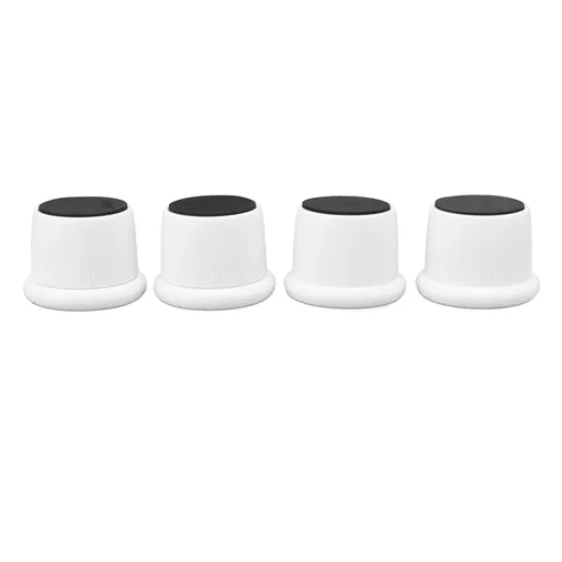 4Pcs Height Adjustable Furniture Riser Wear Resistant Non Slip Furniture Pads for Coffee Machine Sofa White