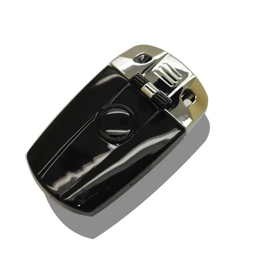Car Jazz BMW Key Case ABS Shell Black shell distribution silver plated head cover