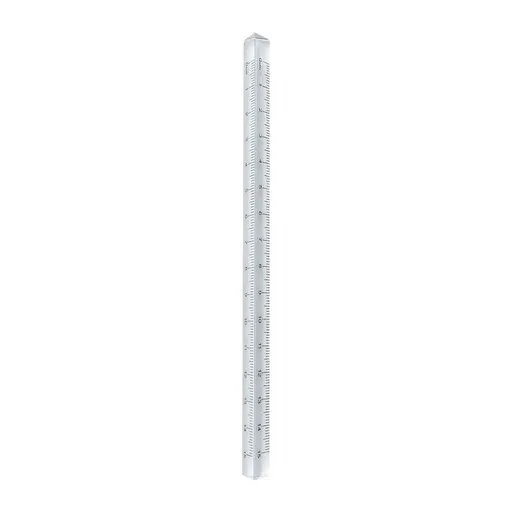 Transparent Triangular Prism Ruler Scale Ruler 0-15cm Straight Ruler for Ideal for Teacher Student Architect Clear Ruler（5pcs）