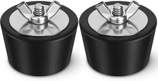 2 Pcs 1.5 to 1.75 Inch Pool Winterizing Plugs PVC/Steel Pipe Plugs Rubber Hole Stoppers for Swimming Pool Return Skimmer Winter Expansion with SS Screw Stainless Steel Bolt Heavy Duty Rubber