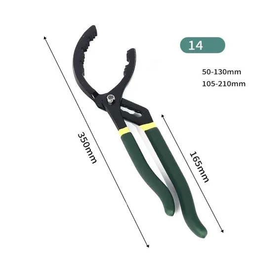 1PC 14" 350MM Adjustable Car Oil Filter Wrench Pliers Hand Removal Tool