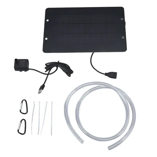 Solar Fountain 6V 10W Bird Bath Fountain USB Interface with Water Pump Solar Water Fountain for Patio Garden Bird Bath