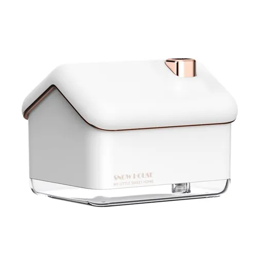 Mini USB Humidifier 2 Speed Adjustment Nano Atomization with Colorful Night Light White
