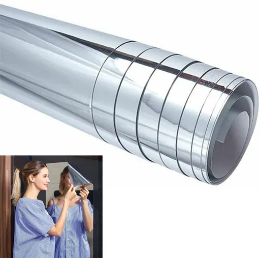 Full-length mirror - 40*122 cm - Self-adhesive mirror stickers - Flexible mirror sheets - Bathroom soft mirror - Soft mirror - mirror paper - wall stickers with mirror effect - self-adhesive mirror - unbreakable mirror - room decoration - wall decora
