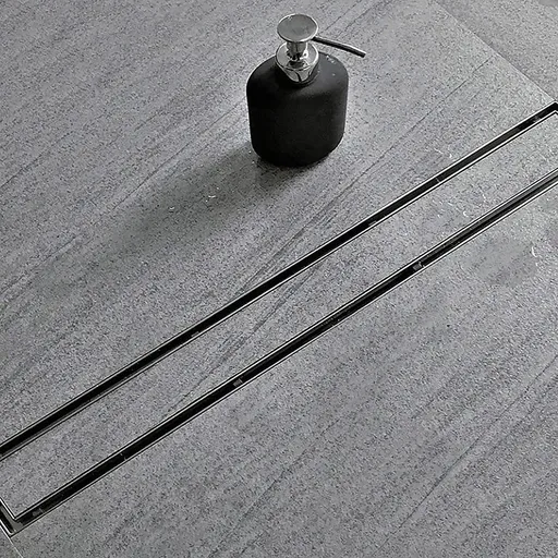 Tile Insert Shower Grate – 80cm Stainless Steel Drain with Centre Outlet