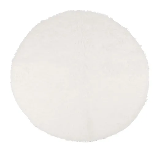 Round Plush Carpet Super Soft Fluffy Carpets Anti Skid Fuzzy Rug Modern Plush Area Rugs for Living Room Bedroom White