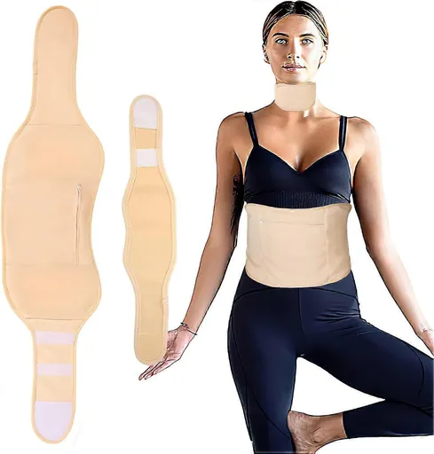 2pcs Castor Oil Pack Kit, Adjustable Reusable Castor Oil Belt & Castor Oil Neck