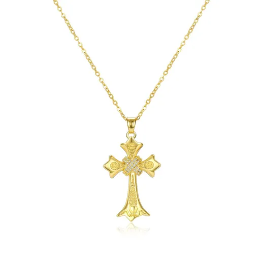 Cross Necklace for Women and Men,Adjustable Pendant Necklaces for Girls,Plated Hypoallergenic Jewelry Gifts for Women Trendy