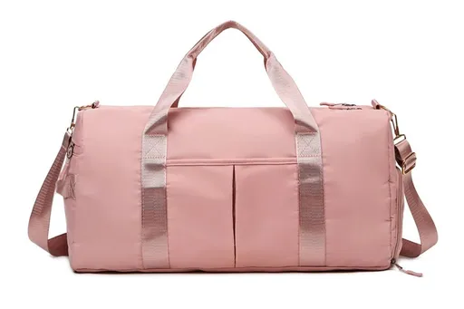 Gym Duffle Bag Taekwondo Travel Duffel Bag Outdoor Gym Sports Bag -Pink