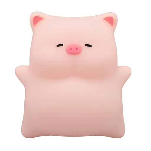 Piggy Night Light for Kids Silicone 3000K LED Dimmable Rechargeable Bedside Piggy Cute Lamp for Home Nursery Room Decor