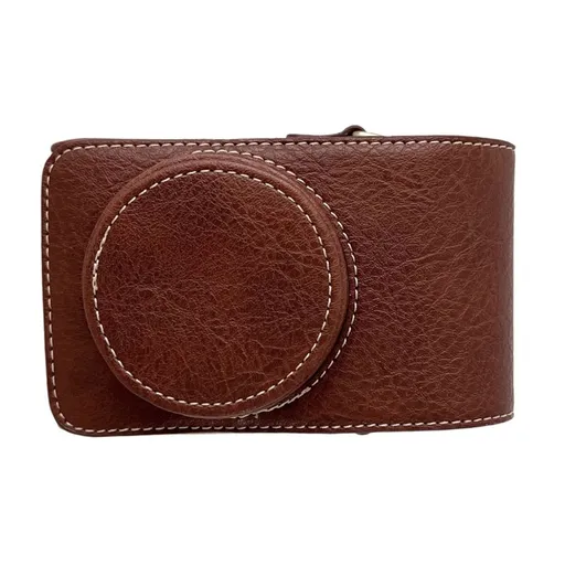 Digital Camera Protective Case PU Leather Camera Storage Bag With Removable Shoulder Strap Compatible With GR2/GR3/GR3X G7X2/G7X3 RX100/ZV1/LX10/SX740/ZR1000/CCD