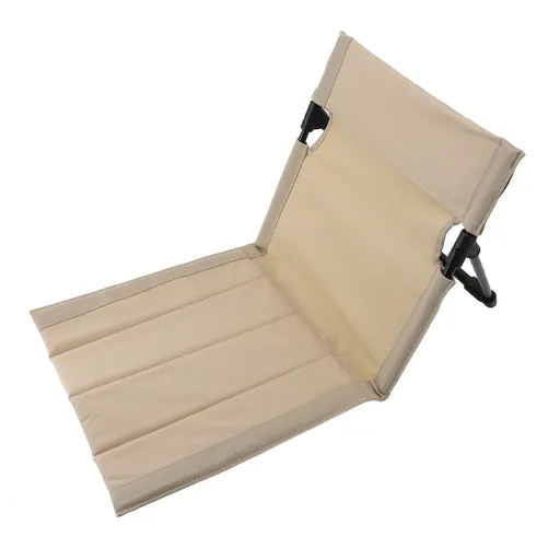 Outdoor Camping Backrest Cushion Professional Casual Stylish Aluminium Alloy Folding Beach Chair for Outdoor Camping Picnic Khaki