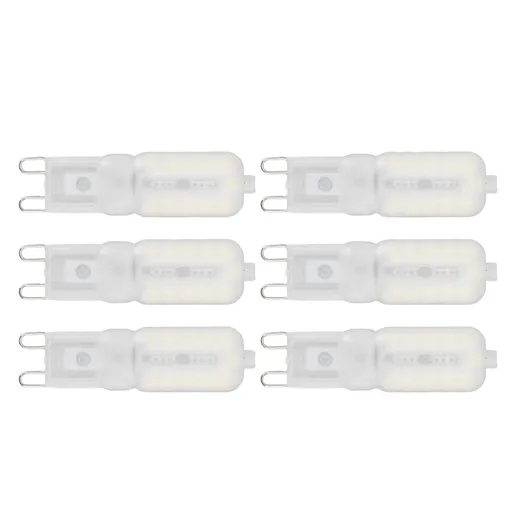 G9 Light Bulb Dimmable Eye Protection Energy Saving 5W 22 LED Small Bulbs for Ceiling Lamp Desk Lamp 6pcs White Light 220V