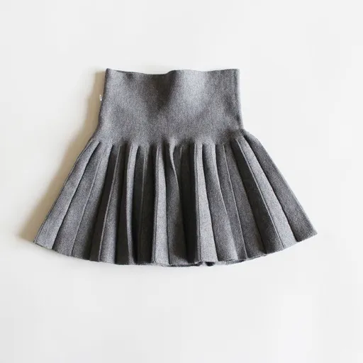 Girls Pleated Skirt Princess Style Yue Nang Qi Nang Gray 140 yards (recommended 115-125 height)