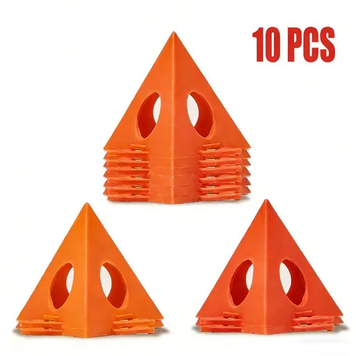 Mini Triangular Paint Pad Risers for Hand Painting Dyeing and Coating Projects, Interlocking Support Stands for Panels and Rods (Orange（10PCS）)
