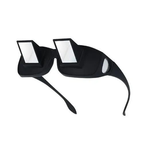 Horizontal Glasses, Lazy Glasses Bed Prism Spectacles Readers Glasses 90 Degree Prism Glasses for Laying Down Reading Watching TV