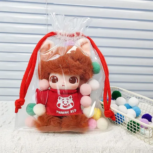 PVC Doll Storage Bag Clear Travel Organizer