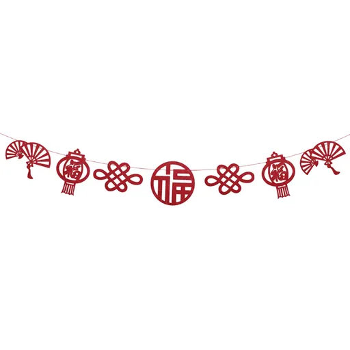 2023 Chinese New Year Banner Vivid Color Reusable Hanging Chinese Party Decoration for Shopping Malls Streets Companies Accessories
