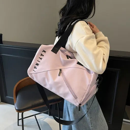 KAYINAI Travel Bag: 20-35L Spacious Storage, Independent Shoe Compartment for Dry/Wet Separation, Lightweight Hand-Carry/Crossbody 2-in-1./purple