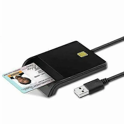 USB 2.0 Smart Chip ID SIM Card Reader, Portable USB ID Reader