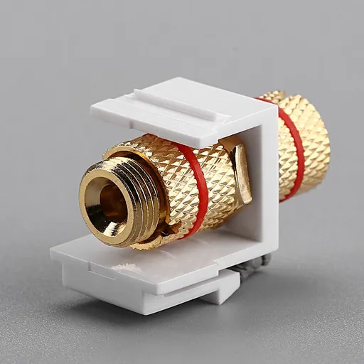 Banana Plugs Speaker Connection Couplers 2 Pack Red Black
