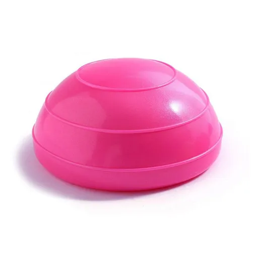 Mini Half Balance Ball PVC Exercise Yoga Pilates Training Ball 16cm - Pink